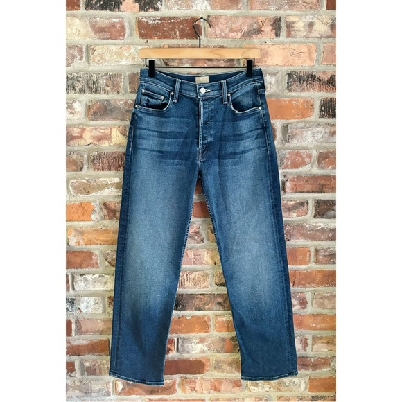 MOTHER Denim - Mother The Thrasher Flood Straight High Rise Jeans in C’est La Vie, 26